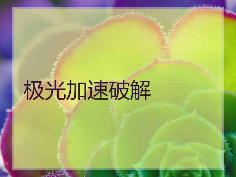 极光加速破解