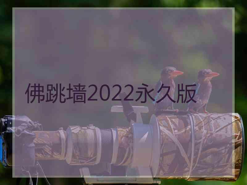 佛跳墙2022永久版