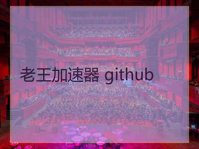 老王加速器 github