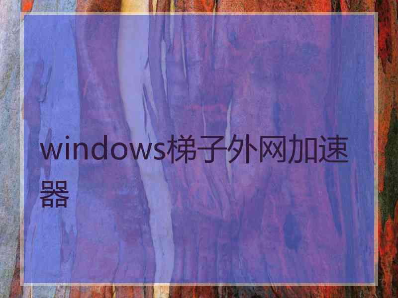 windows梯子外网加速器