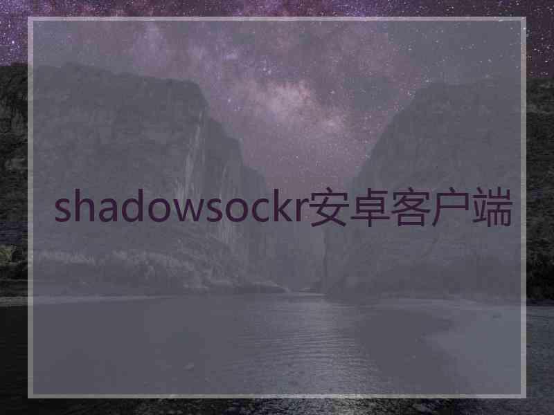 shadowsockr安卓客户端