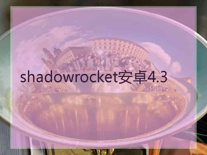 shadowrocket安卓4.3