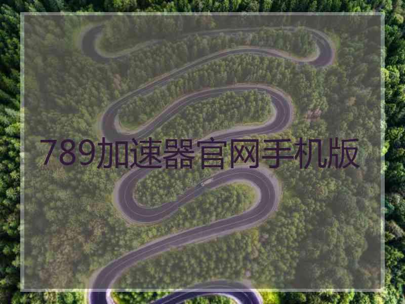 789加速器官网手机版