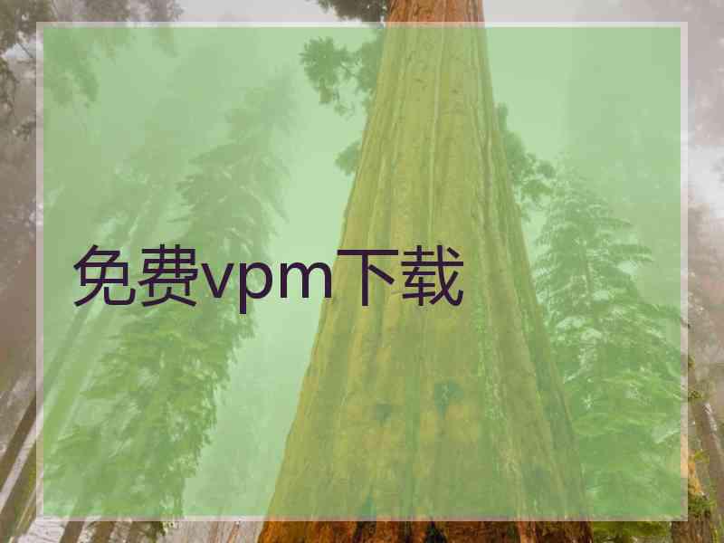 免费vpm下载