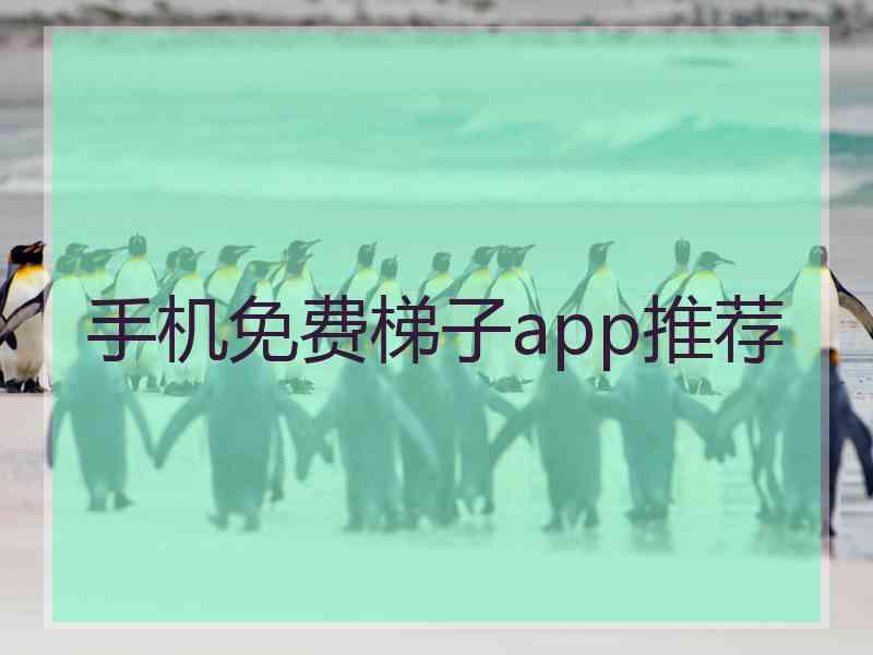 手机免费梯子app推荐