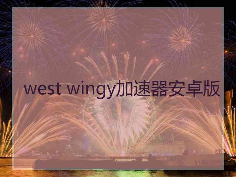 west wingy加速器安卓版