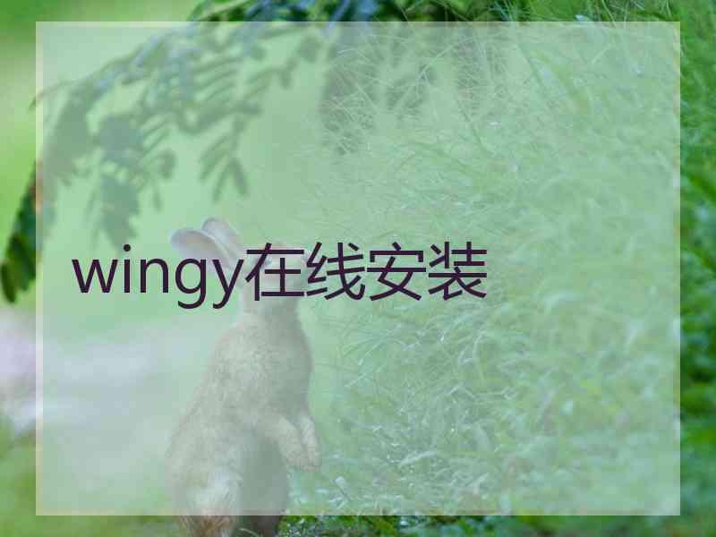 wingy在线安装