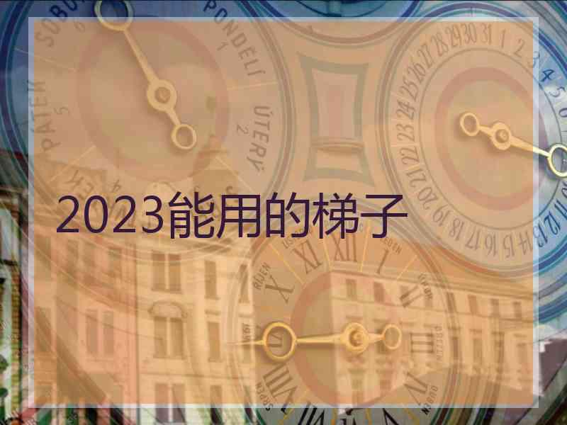 2023能用的梯子