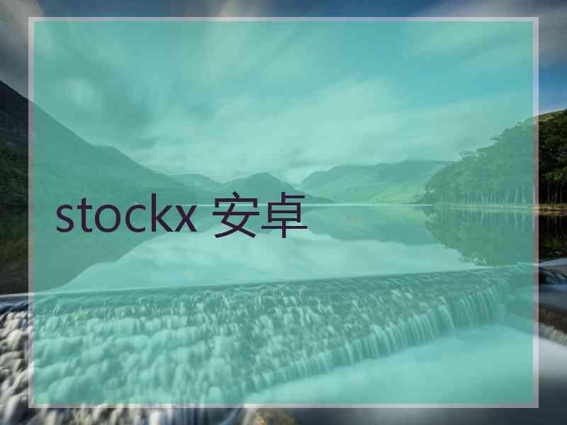 stockx 安卓